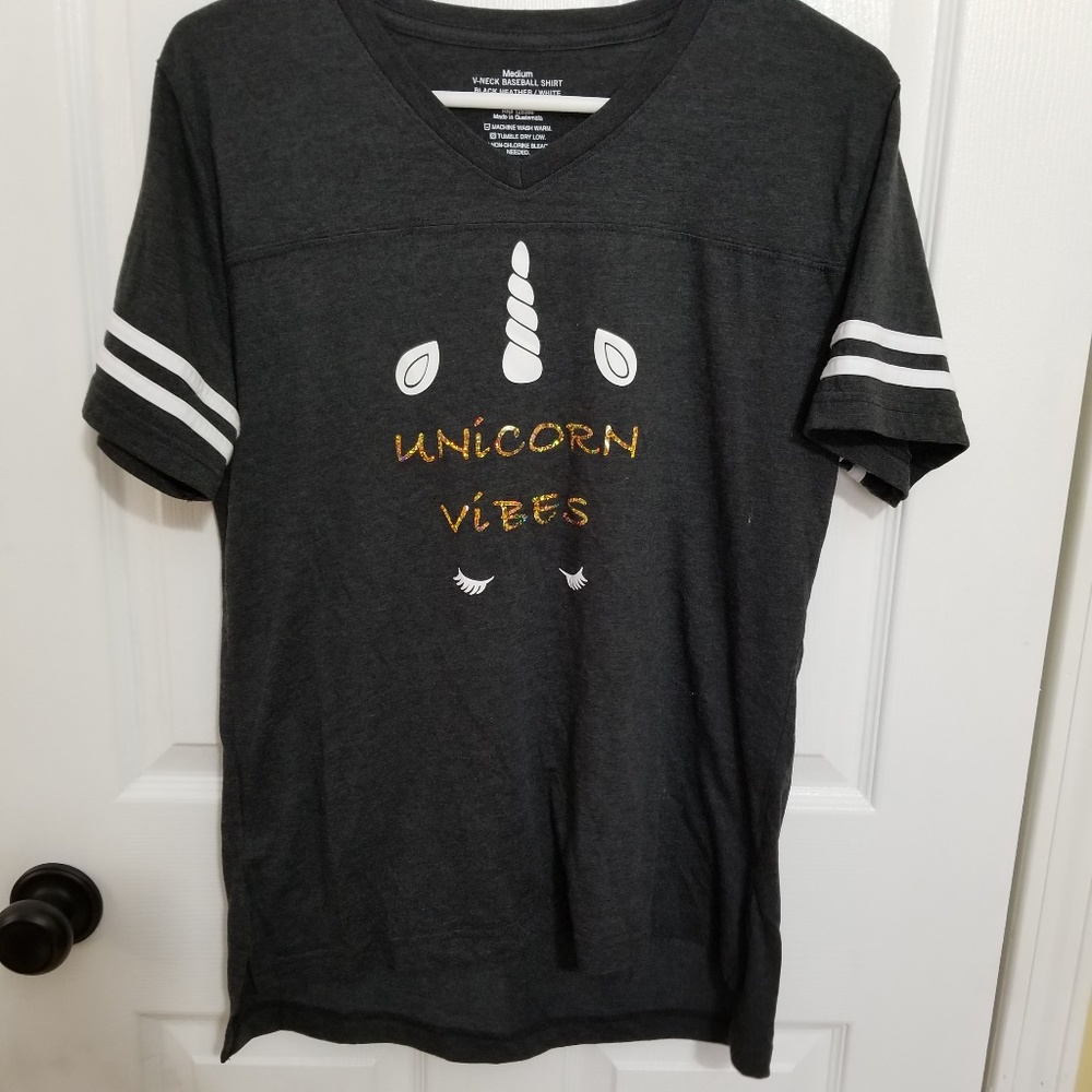 Hobby Lobby Unicorn Baseball Tshirt.
